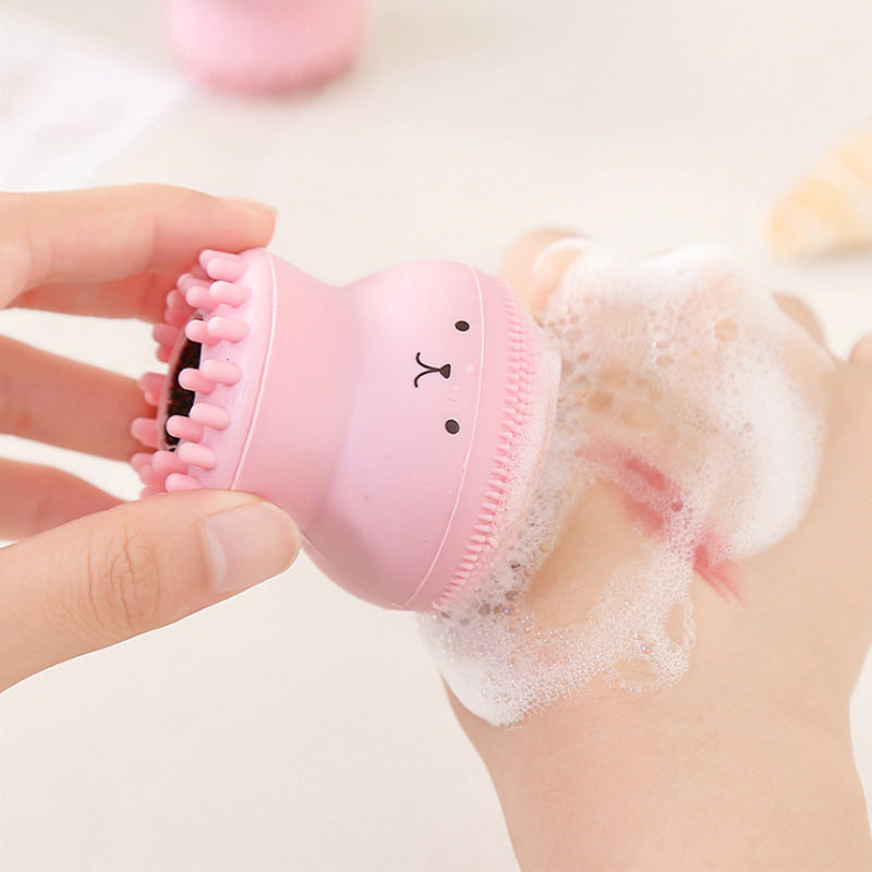 Détail de la brosse visage en silicone Norevella SoftClean