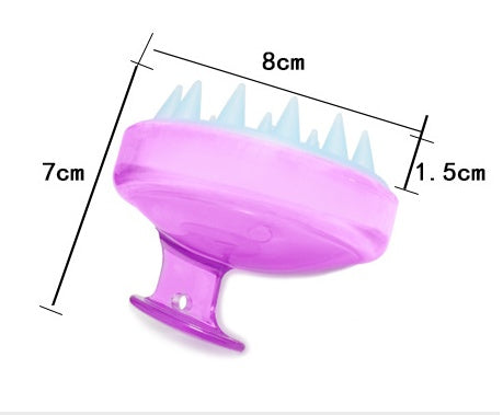 Vue de la brosse à shampooing Norevella ScalpFlow